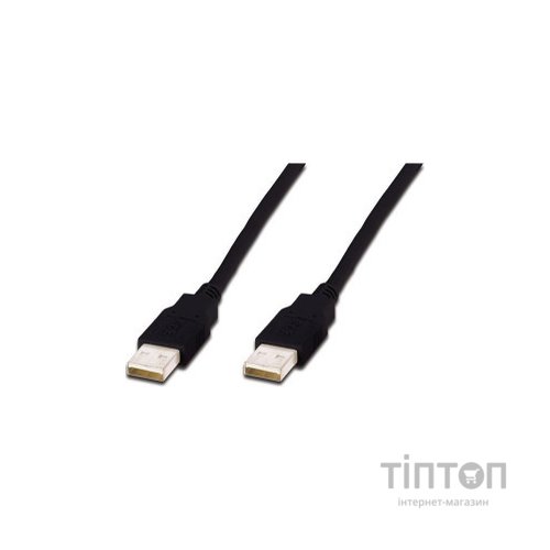 Кабель Digitus USB 2.0 AM/AM 1.0 m, black