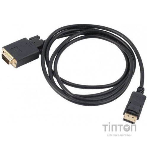 Кабель DisplayPort M - VGA M, 1.8м чорний (S0199)