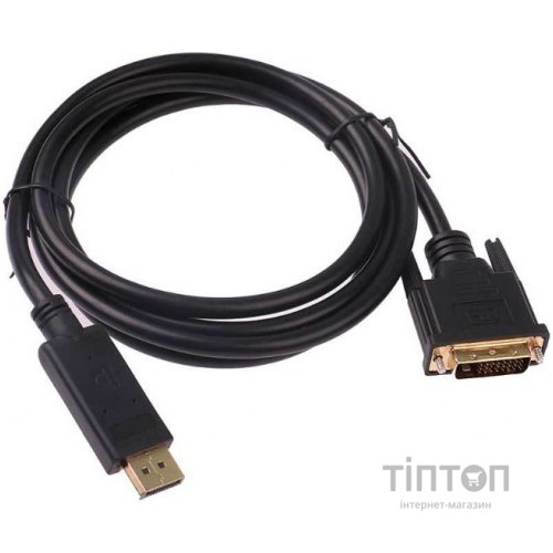 Кабель DisplayPort M - DVI-D 25 M, 1.8 м, чорний (S0714)
