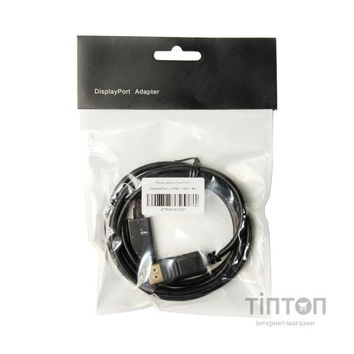 Кабель DisplayPort to HDMI 1.8m PowerPlant (KD00AS1278)
