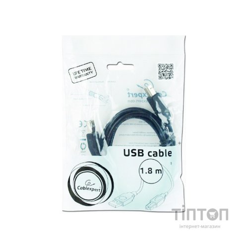 Кабель для принтера USB 2.0 AM/BM 1.8m Cablexpert (CCBP-USB2-AMBM-6)