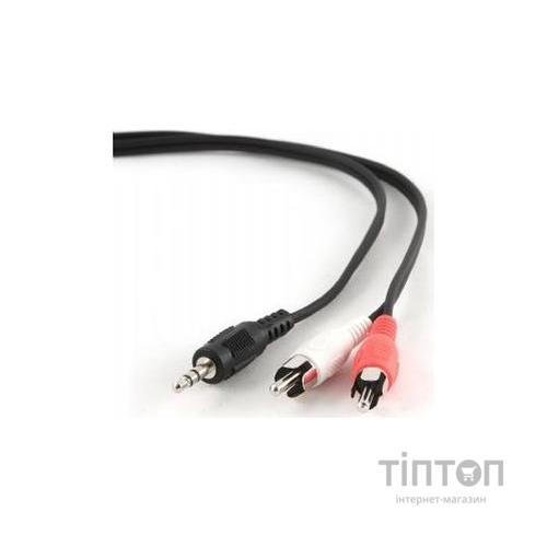 Кабель Gembird Jack 3.5mm M / 2xRCA M 5m Black (CCA-458 5m.)