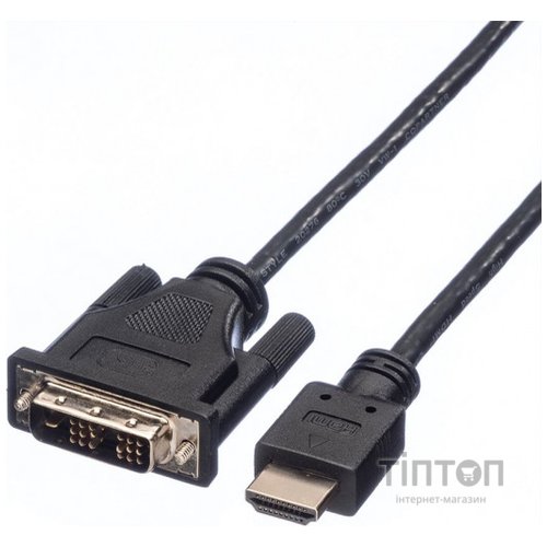 Кабель HDMI M - DVI 18M, 10.0 м Roline