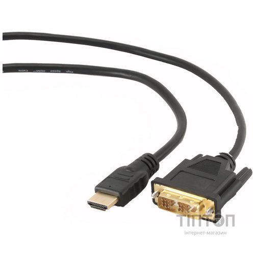 Кабель HDMI to DVI, 1.8m, золотисті конектори