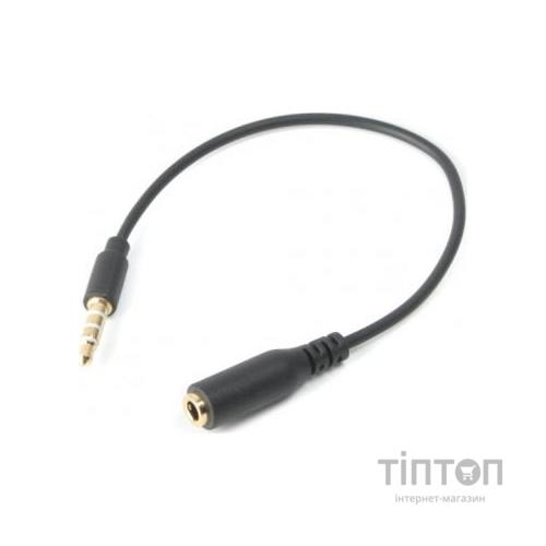 Кабель Jack 3.5 mm M/Jack 3.5 mm F L-R-MIC-GND to L-R-GND-MIC Cablexpert (CCA-419)