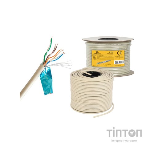 Кабель мережевий Cablexpert FTP 100м, cat 5e, CCA, AWG24, Patchkabel (FPC-5004E-L/100)