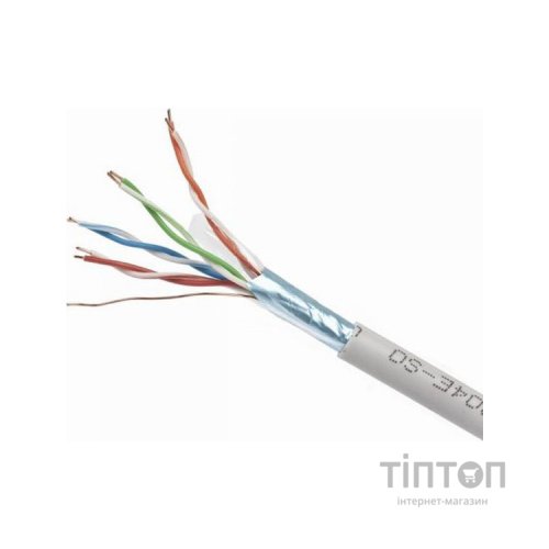 Кабель мережевий Cablexpert FTP 305м, cat.5e, 4 пари, 0,48 мм, багатожильний, CU (FPC-5004E)