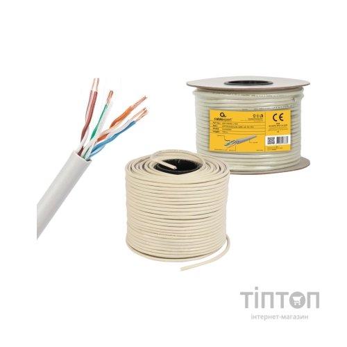 Кабель мережевий Cablexpert UTP 100м, cat 5e, CCA, AWG24, Patchkabel (UPC-5004E-L/100)