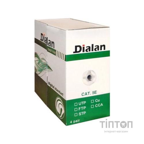 Кабель мережевий Dialan FTP 305м КНПЭ 4*2*0,50 [СU] ПВХ+ПЭ, Black (10563)