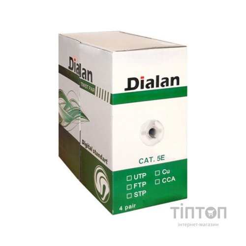 Кабель мережевий Dialan UTP 305м КПВ 4*2*0,50 [СU] cat.5e (10557)