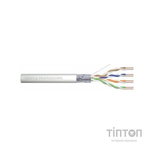 Кабель мережевий Digitus FTP 305м, cat 5e, CU, AWG23/1, LSZH-1, сірий (DK-1523-VH-305)