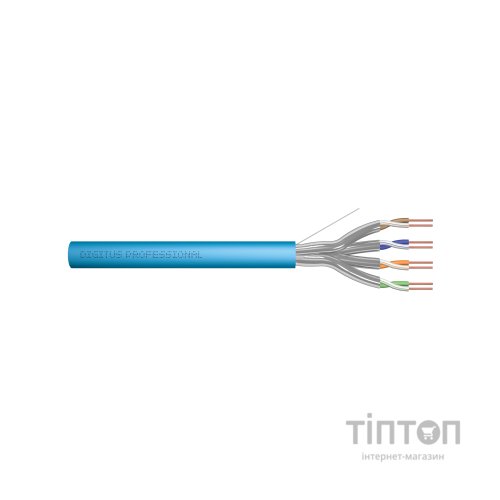 Кабель мережевий Digitus FTP 305м, cat 6A, CU, AWG23/1, LSZH-1, blue (DK-1623-A-VH-305)