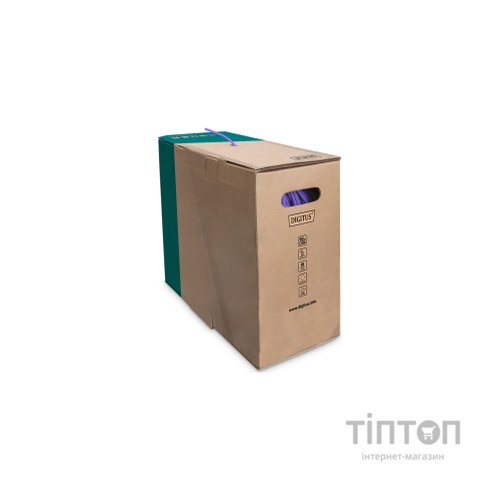 Кабель мережевий Digitus UTP 100м, cat.6, AWG 23/1, CU, LSZH-1, violet (U-UTP) (DK-1613-VH-1)