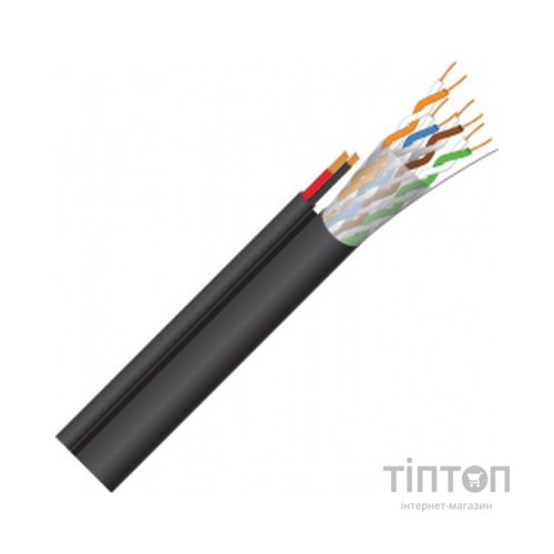 Кабель мережевий FinMark UTP 305м CAT5e 4P 24AWG-2x0.75 power PE B Drum (163692)