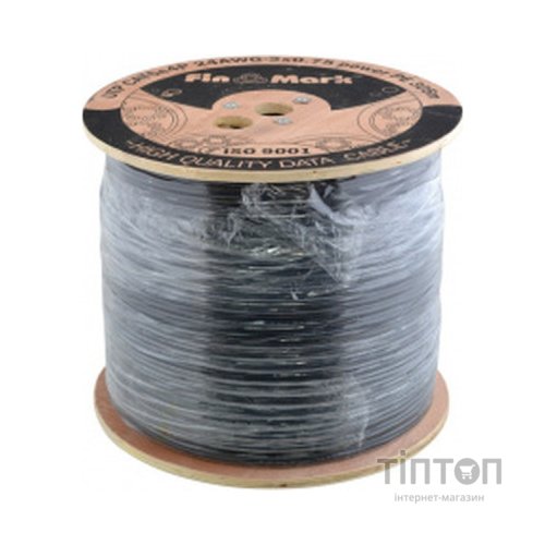 Кабель мережевий FinMark UTP 305м CAT5e 4P 24AWG-2x0.75 power PE B Drum (163692)