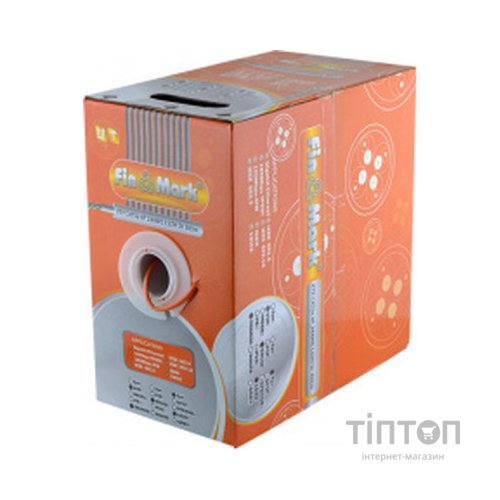 Кабель мережевий FinMark UTP 305м CAT5e 4P 24AWG LSZH Or Pull Box (259398)