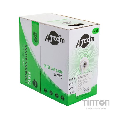 Кабель мережевий FTP 305м cat.5e Standart Atcom (3801)
