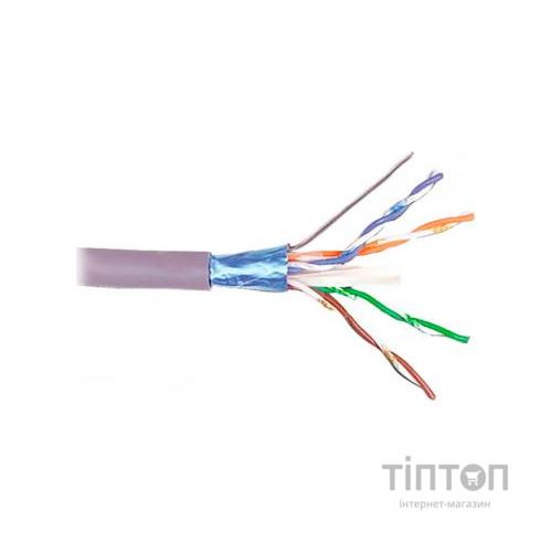 Кабель мережевий Kingda FTP 305м, cat 5e, CU, 4 pairs, 24AWG, LSZH, violet (KDFT8004-LSZH)