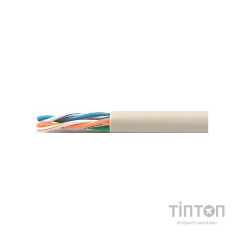 Кабель мережевий Kingda UTP 305м, cat 5e, CCA, 4 pairs, 24AWG, PVC, grey (KDUT8001-CCA)