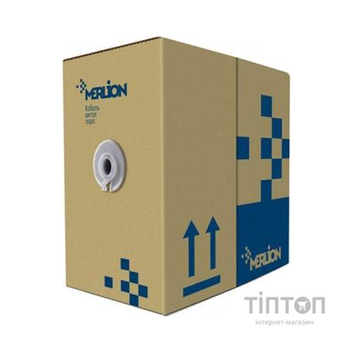 Кабель мережевий Merlion FTP 305м КНПЕ (4*2*0,51) 4Р 24AWG [СCA] Black (03496)