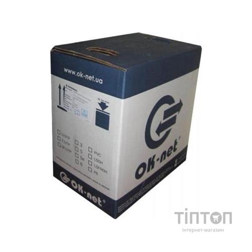 Кабель мережевий OK-Net F/UTP cat.6, LSOH, 305м (КПВонг-HFЭ-ВП (250) 4x2x0,57)