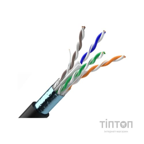 Кабель мережевий OK-Net FTP 305м (F/UTP cat.5E-SL) (КППЭ-ВП (100) 4x2x0,46)