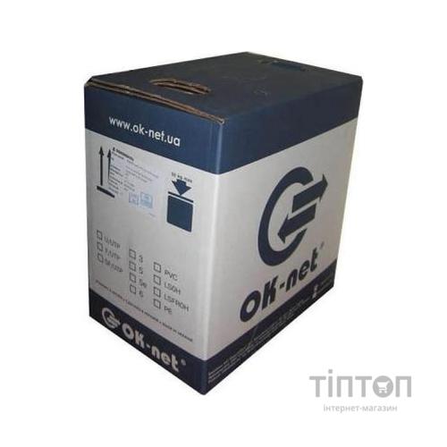 Кабель мережевий OK-Net FTP cat.5e LSOH, 305м (КПВонг-HFЭ-ВП (200) 4x2x0,51)