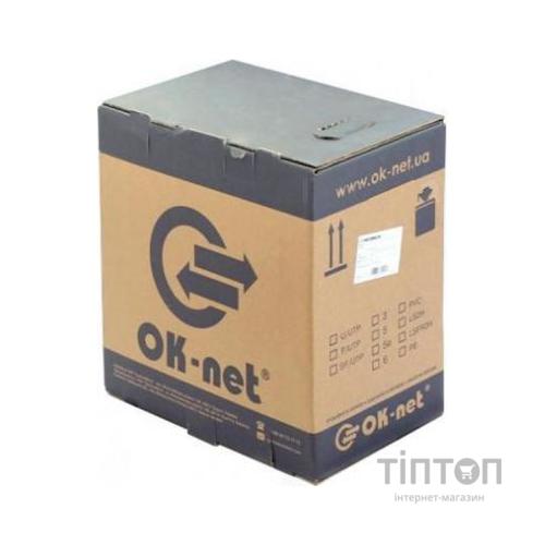 Кабель мережевий OK-Net UTP 500м cat.5, 2 пари, зовнішній (U/UTP-cat.5) (КПП-ВП (100) 2х2х0,50 / 500)