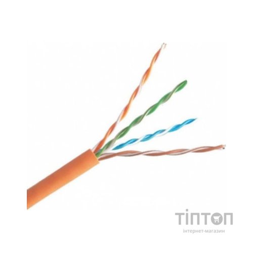 Кабель мережевий OK-Net UTP cat.5E 305m негорючий (U/UTP-cat.5E LSFROH) (КПВнг-HF-ВП(350) 4*2*0,51)