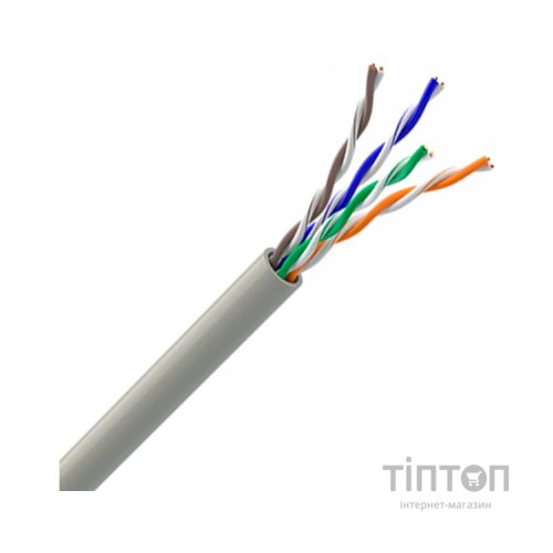 Кабель мережевий OK-Net UTP cat.5e 305м (U/UTP-cat.5Е-SL) (КПВ-ВП (100) 4х2х0,46)