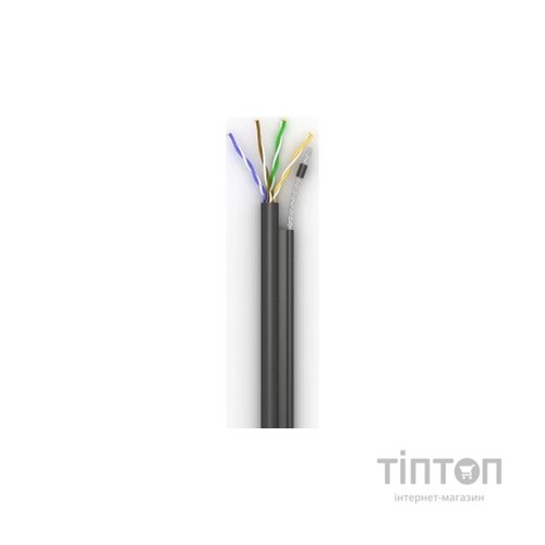 Кабель мережевий OK-Net UTP-cat.5E-SL, трос 4*0,5мм, outdoor, 500м (КППт-ВП (100) 4*2*0,49 / 500)