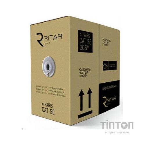 Кабель мережевий Ritar UTP 305м КНП (4*2*0,50)[СCA] ПВХ+ПЭ, наружный (3494)