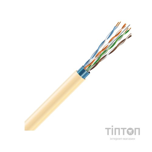 Кабель мережевий ЗЗКМ FTP 305м 4*2*24AWG[0,51] мідь[СU] cat.5e, малодимний [LSZH] (72568)