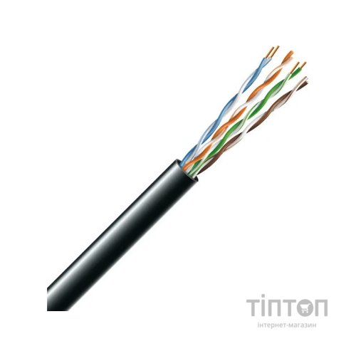 Кабель мережевий ЗЗКМ UTP cat.5e 305м 4х2х24AWG Cu PE(зовнішній) (7091003)