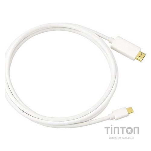 Кабель Mini DisplayPort - HDMI M/M 1.8м білий (S0227)