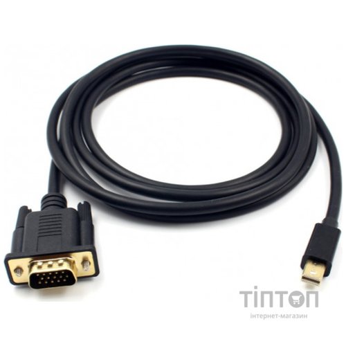 Кабель Mini DisplayPort M - VGA M 1.8м чорний (S0781)