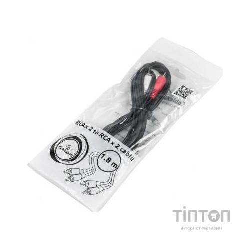 Кабель мультимедійний 2RCA to 2RCA 1.8m Cablexpert (CCA-2R2R-6)