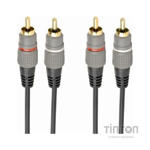 Кабель мультимедійний 2RCA to 2RCA 2.5m Cablexpert (CCAP-202-2.5M)