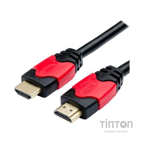Кабель мультимедійний HDMI to HDMI 30.0m V2.0 Red/Gold Atcom (24930)