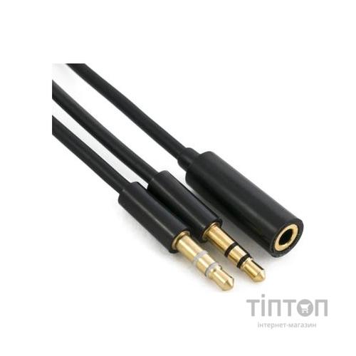Кабель мультимедійний Jack 3.5 mm to 2xJack 3.5 F EXTRADIGITAL (KBA1646)