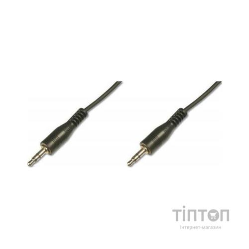 Кабель мультимедійний Jack 3.5mm M/Jack 3.5mm M 1.5m Digitus (AK-510100-015-S)