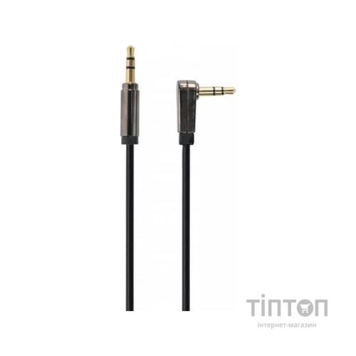 Кабель мультимедійний Jack 3.5mm M to Jack 3.5mm M 1.0m угловой Cablexpert (CCAPB-444L-1M)