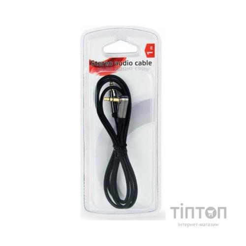 Кабель мультимедійний Jack 3.5mm M to Jack 3.5mm M 1.0m угловой Cablexpert (CCAPB-444L-1M)