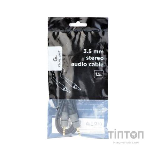 Кабель мультимедійний Jack 3.5mm M to Jack 3.5mm M 1.5m Cablexpert (CCAP-3535MM-1.5M)