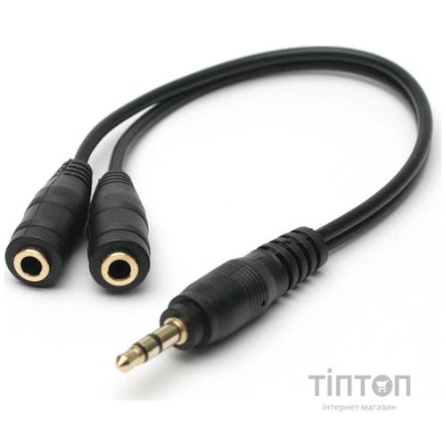 Кабель мультимедійний Jack 3.5mm male 0.2m PowerPlant (KD00AS1263)