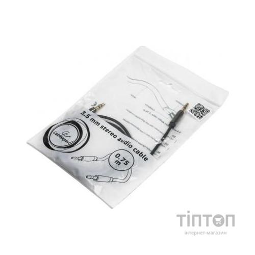 Кабель мультимедійний Jack 3.5mm male/Jack 3.5mm male 0.75m Cablexpert (CCAP-444-0.75M)