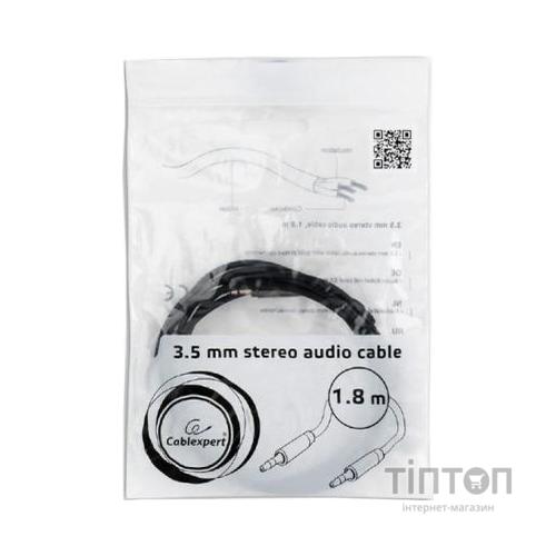 Кабель мультимедійний Jack 3.5mm male/Jack 3.5mm male 1.8m Cablexpert (CCAP-444-6)