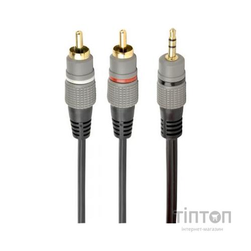 Кабель мультимедійний Jack 3.5mm to 2хRCA 2.5m Cablexpert (CCA-352-2.5M)