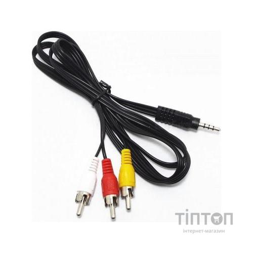 Кабель мультимедійний Jack TRRS 3.5mm папа/3RCA 1.8m Atcom (17320)