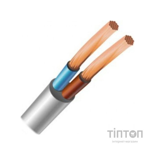 Кабель силовий ЗЗКМ 2х0.75 кв.мм гнучкий, 100м (ПВС 2x0,75 ECG)